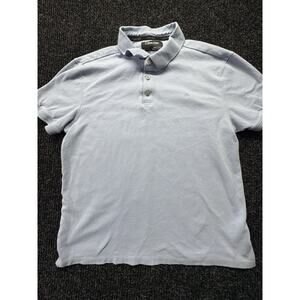Calvin Klein Men Light Blue Polo Shirt Sz Large